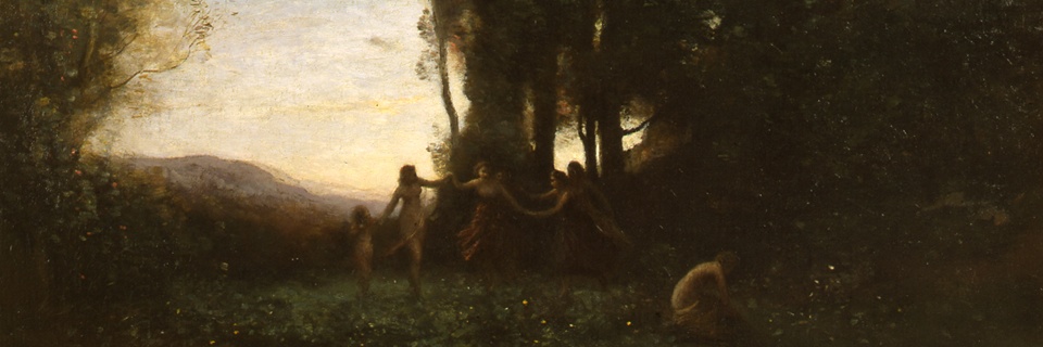 Corot nymphs banner